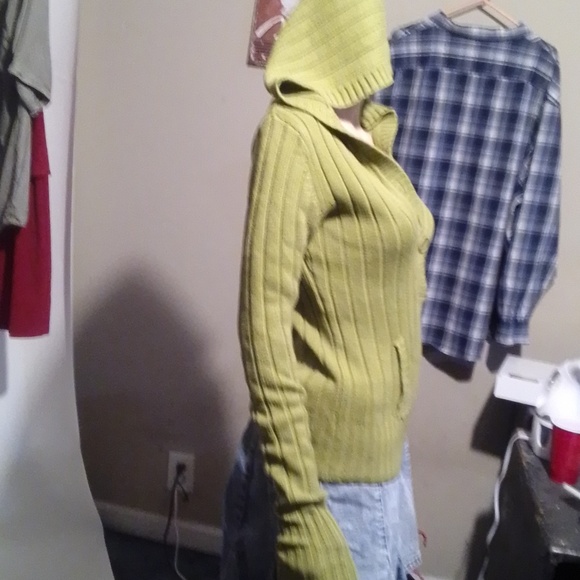 Rue21 Green Knitted Hooded Sweater - Picture 4 of 4